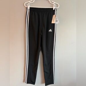 Adidas men’s Black Joggers with White Stripes